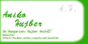 aniko hujber business card